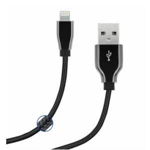 ZGEAR 6 Foot Braided Sync & Change Cable for Lightning Tip