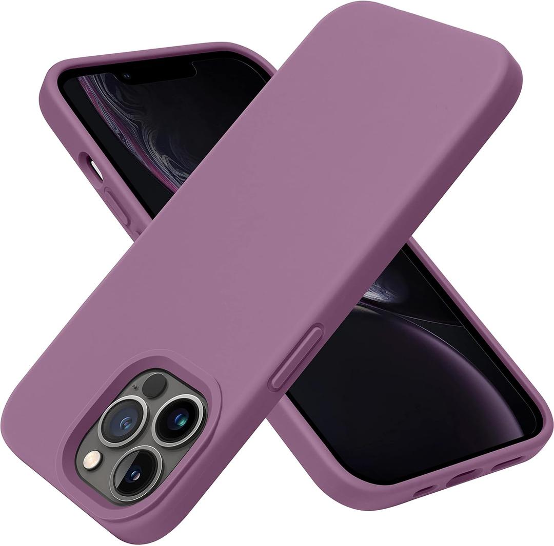 OTOFLY Designed for iPhone 13 Pro Max Case, Silicone Shockproof Slim Thin Phone Case for iPhone 13 Pro Max 6.7 inch (Lilac Purple)
