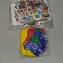 146 Pcs Birthday Party Decorations Set - 24 Cake Toppers, 18 Balloons, 1 Happy Birthday Banner, 1 Happy Birthday Back Ground Cloth, 100 Stickers, 1 Large Cake Toppers, 1 Table Cloth, (C-Colorful)