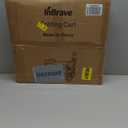 Collapsible Wagon Cart Foldable Beach Wagon with All-Terrain Wheels - 380 LBS Heavy Duty Grocery Cart for Shopping, Beach, Camping, Sports, Garden (Black)