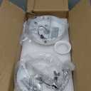 Wall Sconce Set of 2, Wall Sconce with Metal Shade, Plug Switch, Indoor Decor Wall Mount Swing Arm Lamp for Bedroom,Hallway,Living Room,Reading, White