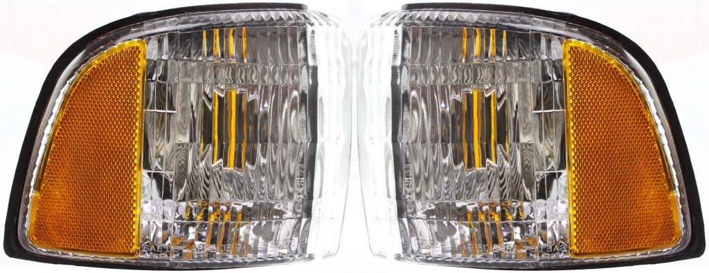 KarParts360 For Dodge Ram 1500/2500/3500 Parking Signal Light Unit 1994 95 96 97 1998 Driver and Passenger Side Pair For CH2520119 | 55054773AD