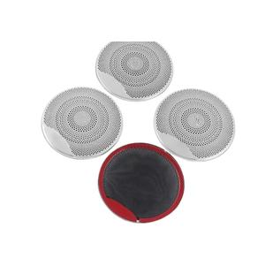 4pcs/lot Metal Car Door Speaker Cover Tweeter Audio Loudspeaker Cover AMG Compatible with Mercedes Benz Brabus W212 W213 W205 W207 GLC C/E