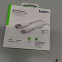 Belkin USB A to USB C Cable, 6.6ft, 15W - Type C Charger, iPhone Charger Cord, Soft, Braided, Flexible for iPhone 16 & 15, Galaxy S25, Pixel 9, iPad Pro, Airpods Pro, Switch & More - White