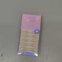 BTArtbox Press On Nails Medium Almond - Press on Nails Chrome Nails, Light Weight & Fit Perfectly Fake Nail with Nail Glue, Nude Glue On Nails in 16 Sizes, Glazed Donut