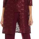R&M Richards Women's Elegance De Nuit Pant Set (Red, L)