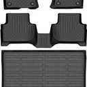 HAFIDI Floor Mats & Cargo Liner Set Fit for 2019-2025 Audi Q3 All Weather Protection TPE Anti-Slip Automotive Full Set Floor Liners Custom Accessories - Black