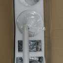 52 Inch White Ceiling Fans with Lights and Remote, 3 Blade Wood Outdoor Ceiling Fan with Light Outdoor Ceiling Fans for Patios, Bedroom Ceiling Fan for Modern Living Room Patio Indoor