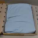 Bambaw 100% Viscose Derived from Bamboo Duvet Cover Queen Size - 3 Pieces Cooling Duvet Cover Set, Soft Duvet Cover Queen Size, Breathable Duvet Cover Set, No Comforter (Dream Blue)