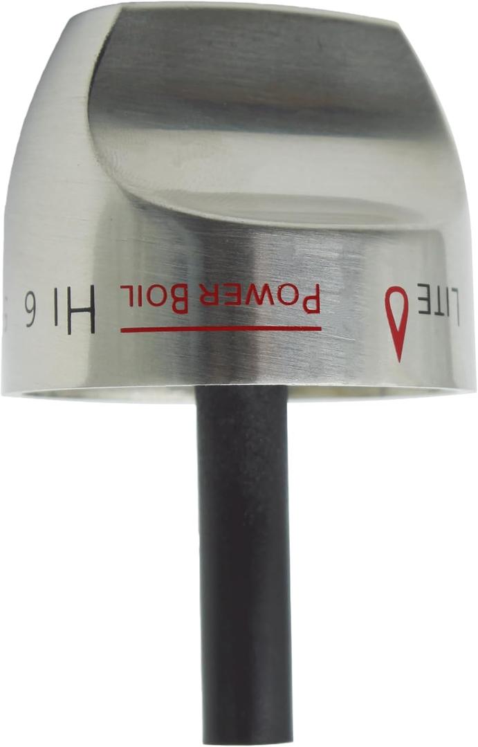 WB03K10266 Gas Range Burner Stainless Steel Knob Compatible with GE Hotpoint Haier Range Replace WB03K10243
