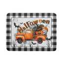 3 x Holiday Truck Dish Drying Mat - Orange Halloween Absorbent Microfiber Dish Drying Pad for Kitchen Counter