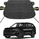 Car Windshield Cover for Ice and Snow Compatible with Toyota 4runner Tacoma Mazda CX30 CX5 CX50 Hyundai Tucson Kia Sportage Pickup Trucks Anti-Snow Cover Frost Shield with Side Mirror Covers