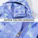 Girls Hooded Rain Jacket Waterproof Raincoat Fleece Lined Coat for Kids (11-12 Years, Purple 1)