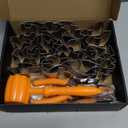 Pumpkin Carving Kit, 21 Pcs Stainless Steel Pumpkin Carving Stencils with 4 Halloween Carving Tools, Easy Safe and Durable for Kids Adults