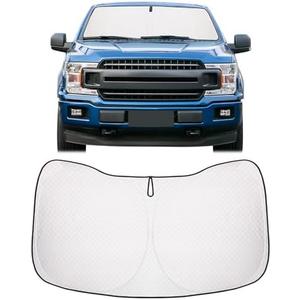 ZATOOTO Windshield Sun Shade for Ford F150 2021-2025, Reflective Silver Car Window Shade for Front Windshield, Blocks UV Rays and Reduces Heat, Car Sun Shade for Protecting Interiors