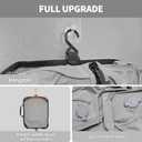 2 Pack Reusable Vacuum Bags for Travel,Waterproof Professional IP67 Zipper Reusable Vacuum Compression Bags,Space Saver Bags for Suitcases Backpack(No Pump)