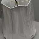 Aspen Creative 34001 Transitional Scallop Bell Shape Spider Construction Lamp Shade in White, 16" wide (10" x 16" x 15")