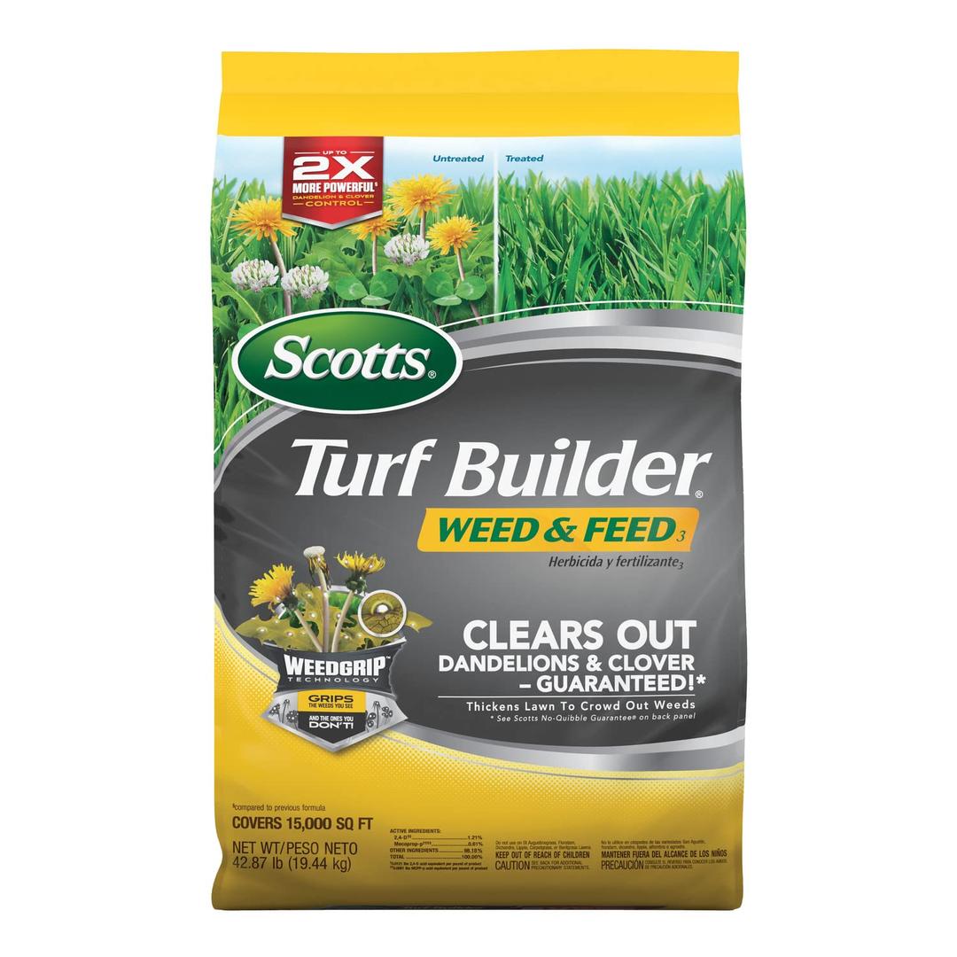Scotts Turf Builder Weed and Feed 3, 15,000 sq. ft. (EXP 07/24/26)