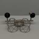 WILON Industrial Track Lighting Kit, 2 Light Modern Track Lighting Fixtures Brushed Nickel Flush Mount Ceiling Light Rotatable Light Head E26 Base Ceiling Spotlight for Kitchen Dining Room Hallway