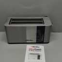 Mueller UltraToast Full Stainless Steel Toaster 4 Slice, Long Extra-Wide Slots for Bagels and Waffles, 6 Browning Levels, LED Display, Cancel/Defrost/Reheat Functions & Removable Tray, Kitchen Gadgets
