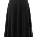 DRESSTELLS Lace Wedding Guest Formal Dresses, V-Back Empire Waist Bridesmaid Prom Party Evening Gown 2025 (Large, Black)