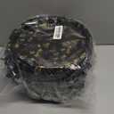 10 Inch Catering Trays with Lids, 30 Pack Round Plastic Serving Tray with Lids for Food, Gold Leaf Cookie Tray with Lid for Parties, Large Cake Tray with Lid for Sushi & Pizza, Heavy-duty (9.8x9.8x1.8 Inch)