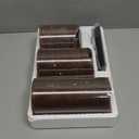 iZAN 3 Pack Real Wax Flameless Candles Battery Operated LED Pillar Flickering Realistic Electric Candle Gift Sets with Remote Control and Cycling 24 Hours Timer 3D X 4" 5" 6" H (Brown)