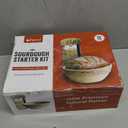 Sourdough Starter Kit with 9 Inch Banneton Bread Proofing Basket, 24oz Starter Jar & Recipe Book  Complete Sourdough Bread Baking Supplies Set with Dough Whisk & Scraper for Artisan Home Bakers