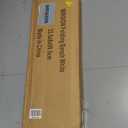 Folding Bench, 6FT Plastic Foldable Bench with Handles, Outdoor Portable Stackable Bench for Party Camping and Picnic, White (6FT - 1 QTY)