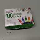 PREXTEX Christmas String Lights with Green Wire - 100 Count, 20 Ft Multicolored Christmas Tree Lights for Xmas Decorations Indoor and Outdoor - Incandescent String Light for Patios, Fences, Holidays