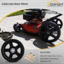 (2-pack) 8-Inch Lawn Mower Wheels Fits Most Standard push Lawn Mowers With Inner And Outer Bearings - Includes Bolts, Nuts (Also available in 6~14-inch wheels)
