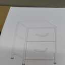 WLIVE White Nightstand, 2 Drawer Dresser for Bedroom, Small Night Stand with Fabric Drawers, Bedside Furniture, End Table for Bedroom, Closet, Entryway, College Dorm (1 Piece)