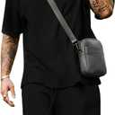 Yimoon Men's 2 Piece Outfits Oversized Short Sleeve T Shirt & Shorts Set Summer Casual Tracksuit (Black, L)