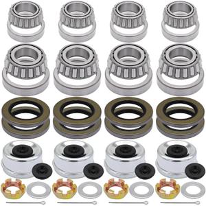 25580 14125A Boat Trailer Hub Wheel Axles Bearing Kits for 5200-7000 LB.Tandem Axles (4 Sets)