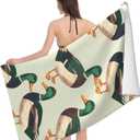 Mallard Duck Beach Towel 31inx51in, Animal Sand-Free Microfiber Bath Towel Ultra Soft Quick Dry Pool Towel Absorbent Towel Lightweight Towel for Swimming Bathroom Decor