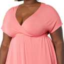 Amazon Essentials Women's Surplice Dress (Available in Plus Size) (Medium, Hot Pink)