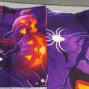 Large Halloween Party Banner and Backdrop for Indoor & Outdoor, Yard Garden Halloween Decorations & Party Supplies(Purple)