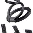 Nillkin MagSafe Phone Grip Ring Holder for Dual-Sided Magnet, Removable Magnetic Phone Ring Holder for iPhone 17/16/Pixel Snap Grip, Carbon Fiber, MagSafe Ring Stand, Accessories for iPhone, Black