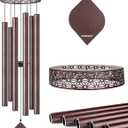 Large Wind Chimes for Outside Deep Tone,50" WindChimes Outdoors Unique Clearance Memorial Sympathy Wind Chimes for Loved one Mom Dad, House Warming Gifts New Home graden Decor (Bronze)