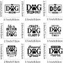 9Pcs Dog Mom Mama Iron on Decals for Clothing DIY Heat Transfer Vinyl Stickers for T-Shirt Jeans Pillow Cover Craft Appliques Decor