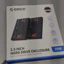 ORICO 2.5 Hard Drive Enclosure USB C to SATA III for 2.5inch SSD HDD 9.5mm 7mm External Hard Drive Case Max 6TB Compatible with WD Seagate Toshiba Samsung Hitachi PS5 Xbox[UASP Supported]