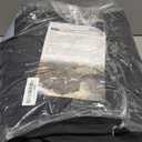 ULTCOVER 600D Tough Canvas Heavy Duty Rectangular Patio Table and Chair Cover - Waterproof Outdoor General Purpose Furniture Covers 88Lx62Wx28H inch, Black