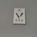 HVMLAK Bluetooth 5.4 Car Aux Adapter with Enhanced Microphone, 3.5mm Jack for Car Home Stereo, USB-C Charging, Sturdy Case, 1 Piece