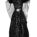 JOYIN 5.6ft Halloween Decorations Animatronics Bride Ghost, Life-Size Animated with Creepy Sounds and Light-up Eyes for Yard Lawn Garden Outdoor Indoor Haunted House Props Holiday Decor