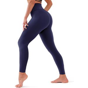 Bluemaple High Waisted Leggings for Women - Tummy Control Pants Non See Through Workout Soft Yoga Pants for Running Plus Size L