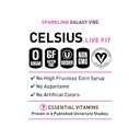 CELSIUS GALAXY VIBE Sparkling Strawberry Watermelon, Sugar Free Energy Drink, 12 Fl Oz (Pack of 12) (EXP 01/01/27)