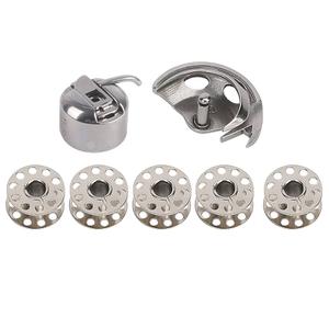 Bobbin Kit, Portable Bobbins with Bobbin Case and Shuttle Hook Complete Sewing Machine Parts Kit for Old Household Sewing Machines