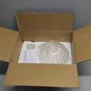 Brushed Nickel Pendant Lights Kitchen Island, Globe Pendant Light Fixtures with 8 Inch Clear Glass Shade, Modern Hanging Light Fixtures for Kitchen, Bedroom (1 Pack - Clear Glass Pendant Light)