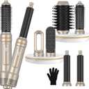 Blow Dryer Brush, 6 in 1 Auto Air Curling Iron Set 3 Temperature 1000W Powerful Negative Ionic Hair Dryer Brush Set with Thermal Brush