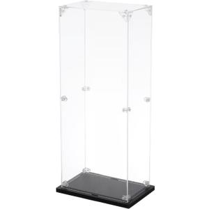 MECCANIXITY Acrylic Display Case, 4''x6''x16'' Clear Display Box Assemble Dustproof Display Box Storage Organizer for Collectibles Action Figures